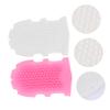 2pcs Silicone Massage Brush Scalp Massager Brush Hair Scrubber Silicone Body Shower Scrubber for Body Womens Glove Bath view 4
