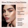 GA-DE Glow FX Natural Face Palette - Blush for Cheeks, Bronzer Powder, and Highlighter Makeup - Enriched with Jojoba Oil - 135 Cool and Cozy - 0.42 oz view 4