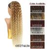 fashion icon hair Long Curly Drawstring Ponytail Extension 30Inch Corn Wave Clip in Ponytail Extensions Synthetic Hairpiece for Black Women(0T27/613) view 4