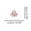 Pink Bunny Hair Clip,Cellulose Acetate Hair Clips,Small Claw Clips for Women,Hair Accessories,Pack of 5 view 2