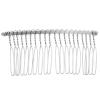 CALLARON Silver Metal Hair Comb Teeth for Bridal Wedding Veils Versatile Hair Clip Accessory for Women view 1
