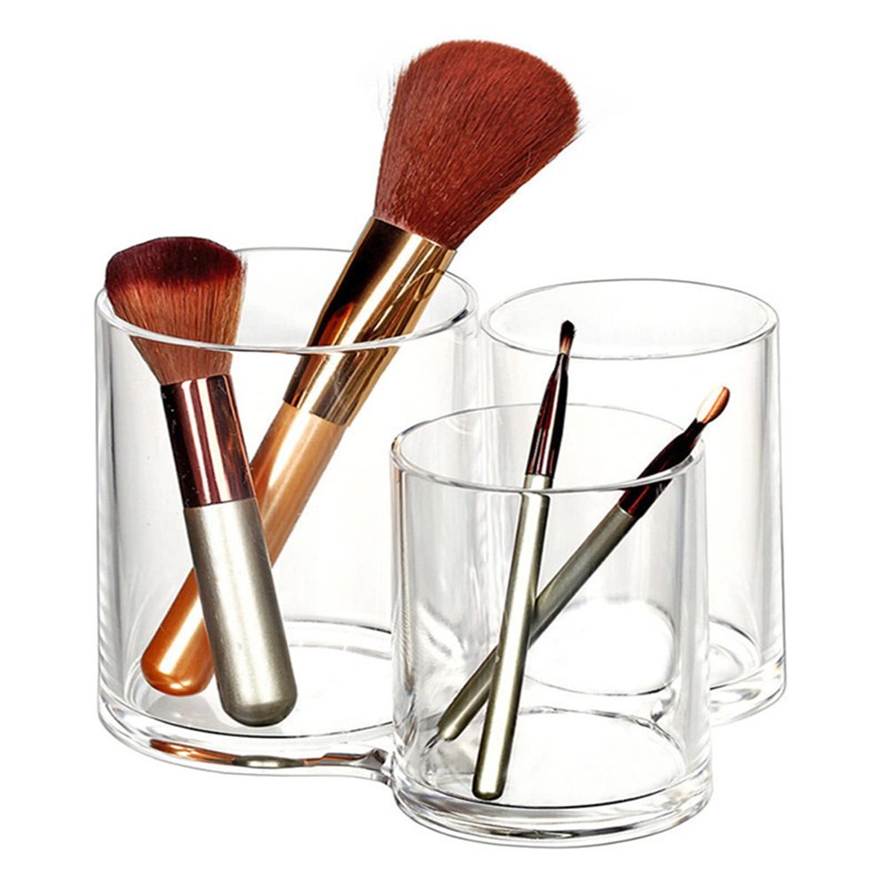 VALINK Makeup Brush Holder Organizer, Desk Organizer, Makeup Organizer, Large Capacity Makeup Brush Case Acrylic Cosmetics Brushes Storage Holders 8023