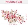 Kichvoe Floral Hair Comb for Bride Elegant Wedding Hair Accessories Pearls Durable Design for Bridal Prom and Special Occasions for Compliments and Charm view 2