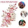Kichvoe Floral Hair Comb for Bride Elegant Wedding Hair Accessories Pearls Durable Design for Bridal Prom and Special Occasions for Compliments and Charm view 3