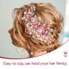 Kichvoe Floral Hair Comb for Bride Elegant Wedding Hair Accessories Pearls Durable Design for Bridal Prom and Special Occasions for Compliments and Charm view 4