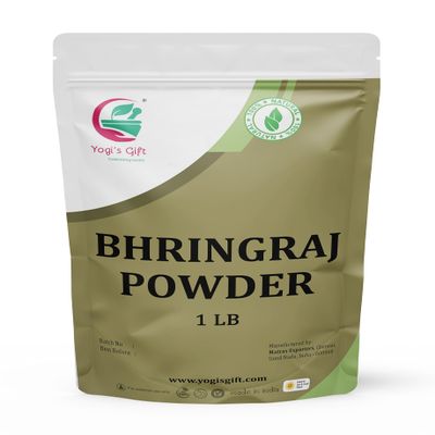 100% Pure Bhringraj Powder | 1 Pound (454 grams) | Eclipta Alba | Karisalankanni Powder | False Daisy Powder | By Yogi's gift