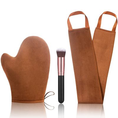 ANSPHIE 3 Pack Self Tanner Mitt Applicator Kit - Premium Sunless Tanning Mitts & Gloves Set with Double-Sided Waterproof Design for Streak-Free Application