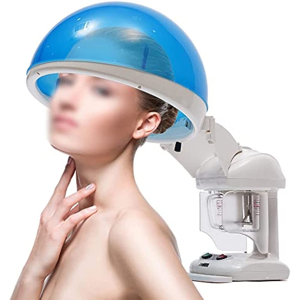 2 in 1 Hair and Facial Steamer, Hair Therapy Steamer Salon Home Ozone Steaming Ion Sparyer, Portable Professional Face Steamer, Hot Mist Moisturizing for Personal Beauty Sauna SPA
