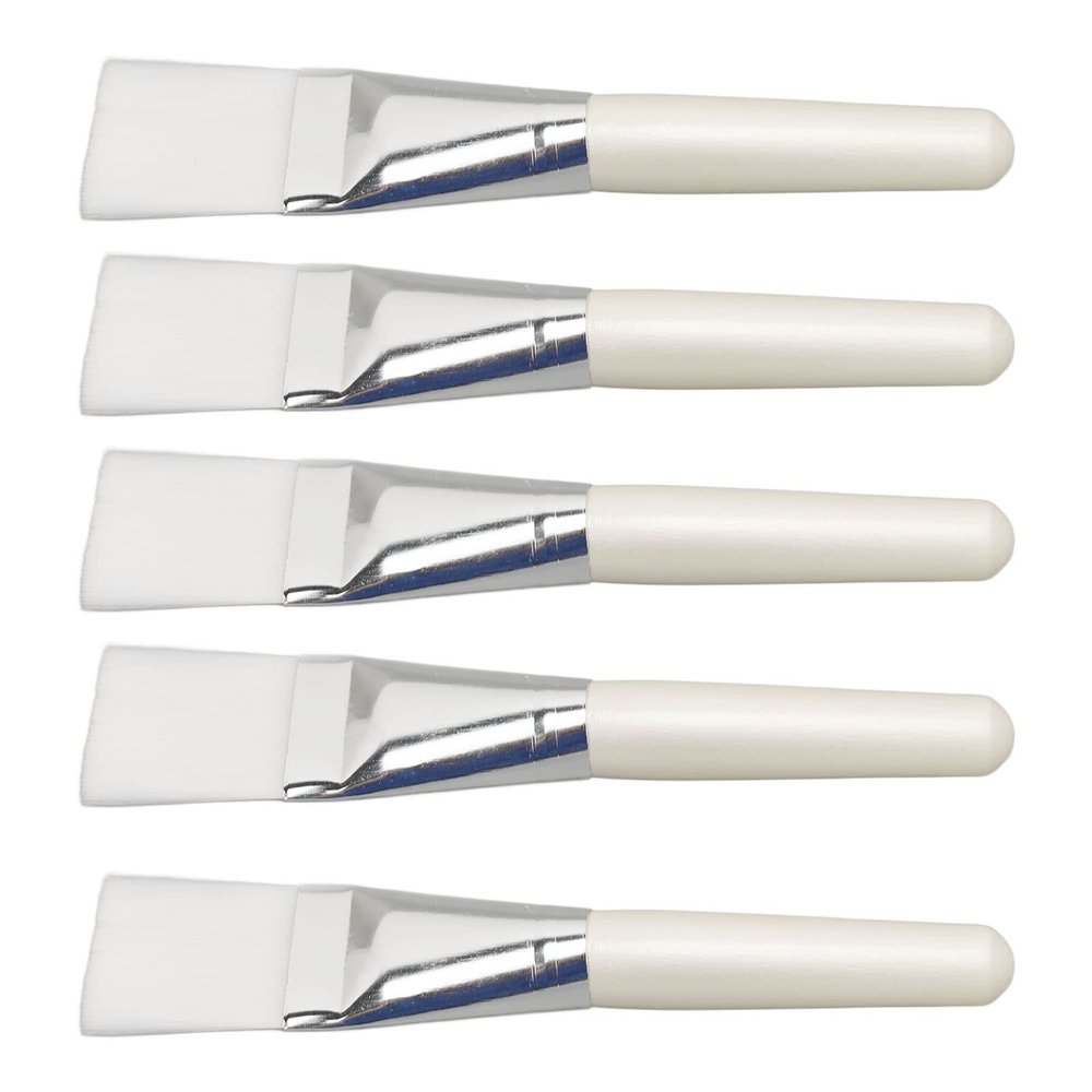 5pcs Face Mask Brush Set Home Beauty Salon Short Handle Face Mask Applicator for Skin Care
