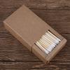 100pcs Disposable Make Up Lip Brush, Disposable Makeup Applicators Lipstick Applicators, Lint free Applicator Lip Gloss Wand with Bamboo Handle for Lip Eyelash Extension Application(White) view 4