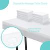 Disposable Bed Sheets for Massage Table 200 Pcs 31" x 71" Waterproof Massage Table Sheets Soft Non Woven Fabric SPA Massage Table Bed Cover Breathable for Beauty Tattoos Waxing Travel (White) view 4