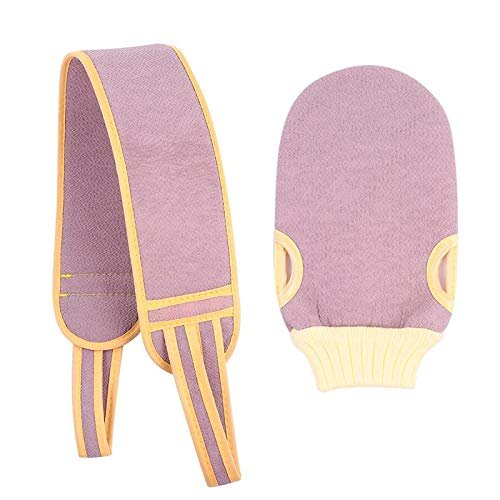 Bath Scrubber,Shower Sponge Body Brush,loofa,shower,body sponge,loofas shower,exfoliating,bath ball,2pcs Bath Glove Scrubber Practical Convenient Exfoliating Belt Scrubbing Towel Shower Towel for Trav