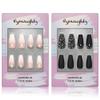 Hypnaughty Press On Nails - Rhinestone & Rhinestone Noir Coffin, Trendy & Salon Quality Reusable Nails With Kit view 1