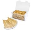 500PCS 6" Cotton Swabs with Storage Case - Lint Free Sturdy Cotton Swabs with Bamboo Handle - Long Cotton Swab for Gun Cleaning, Makeup, Electronic view 1