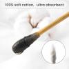 500PCS 6" Cotton Swabs with Storage Case - Lint Free Sturdy Cotton Swabs with Bamboo Handle - Long Cotton Swab for Gun Cleaning, Makeup, Electronic view 3