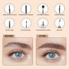 8PCS/SET Professional Eyebrow Shaping Grooming Kit - Beauty Tools Set with Leather Bag Eyebrow Grooming Kit for Women & Men, Eyebrow Trimming Kit With Razor Eyebrow Scissors and Brush with Comb Khaki view 4