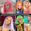 13X4 HD Transparent Pre Plucked 613 Blonde Blunt Cut Bob Wig Human Hair Lace Frontal Wigs With Baby Hair Wear And Go Glueless Wigs Human Hair Honey Blonde Short Bob Lace Front Wigs For Black Women view 4