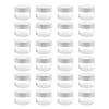 24 Clear Plastic Cosmetic Jars with White Lids, 15ml/0.5oz, Round, Slime Jars for Beauty Products, Lotion, Cream, Travel Storage view 1
