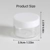 24 Clear Plastic Cosmetic Jars with White Lids, 15ml/0.5oz, Round, Slime Jars for Beauty Products, Lotion, Cream, Travel Storage view 2