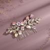 BERYUAN Rhinestone Hair Comb with Crystals - Bridal Side Accessory for Wedding Hair Piece for Women and Girls (ab color) view 3