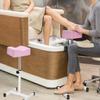 FLOLXNB Pedicure Manicure Footrest, Foot Massage Manicure Nail Beauty Stool Stand, Adjustable Height Footstool for Home Beauty Salon Spa Tattoo (Pink) view 2