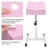 FLOLXNB Pedicure Manicure Footrest, Foot Massage Manicure Nail Beauty Stool Stand, Adjustable Height Footstool for Home Beauty Salon Spa Tattoo (Pink) view 4