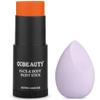 CCbeauty Orange Face Paint Stick,Face Painting Kit,Non Toxic SFX Makeup For Tiger Pumkin Ompa Lompa Halloween Costume Cosplay,Professional Body Paint,Full Coverage Painting Foundation + Makeup Sponge view 1