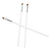 Brush, 3pcs Angled Eye Liner Brushes Ultra Thin Slanted Comfortable Grip Make Up Brush Set White Nylon view 4