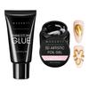 Makartt 3D Nail Foil Glue with Nail Rhinestone Glue for Nails Bundle, 8ml Foil Transfer Gel Foil Adhesive Glue, Super Strong Gel Nail Glue for Rhinestones for Nails view 1