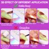 Makartt 3D Nail Foil Glue with Nail Rhinestone Glue for Nails Bundle, 8ml Foil Transfer Gel Foil Adhesive Glue, Super Strong Gel Nail Glue for Rhinestones for Nails view 4