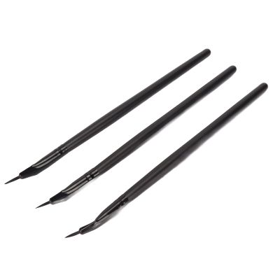 Brush, 3pcs Ultra Thin Eye Liner Makeup Brushes Set Nylon Fine Point Gel Brushes Professional Cosmetic Tool
