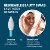 LastSwab Reusable Cotton Swabs for Gentle and Eco-Friendly Beauty Routines - The Sustainable Alternative to Single-Use Q Tips - Zero Waste & Easy to Clean - Comes with a Convenient Travel Case Holder view 2