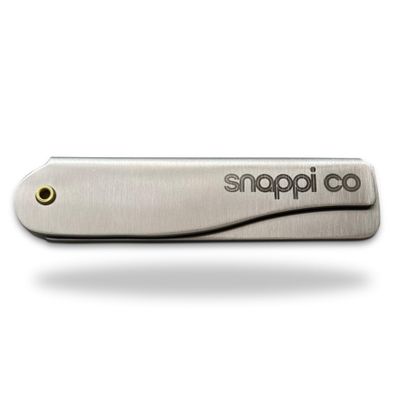 Snappi Co Metal Folding Beard Comb | 304 Stainless Steel Pocket Comb for Men for Beard Grooming, Hair Styling & Moustache Care | Compact Flip Comb, Portable Mens EDC Accessories | Includes Gift Box