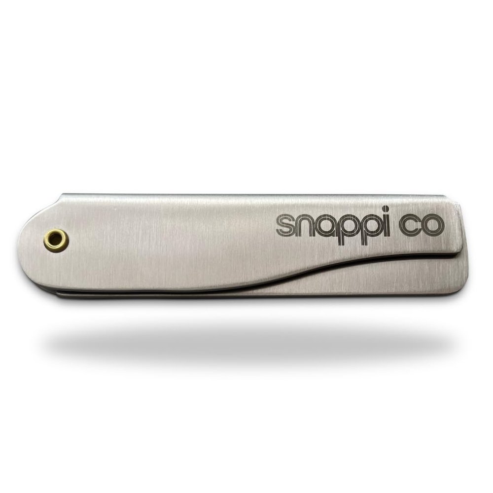 Snappi Co Metal Folding Beard Comb | 304 Stainless Steel Pocket Comb for Men for Beard Grooming, Hair Styling & Moustache Care | Compact Flip Comb, Portable Mens EDC Accessories | Includes Gift Box