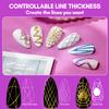 Makartt Clear Spider Gel for Nail with Nail File Bundle, Gel Nail Paint Drawing 3D Spider Gel Nail Art Polish, 100/180 Grit Nail Files for Acrylic Nails Gel view 2