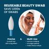LastSwab Reusable Cotton Swabs for Gentle and Eco-Friendly Beauty Routines - The Sustainable Alternative to Single-Use Q Tips - Zero Waste & Easy to Clean - Comes with a Convenient Travel Case Holder view 2