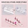 Makartt Nail Stand for Nails Art Display with Nail File Bundle, Nails Art Display Practice Nail Holder for Painting Nails Stand for False Nail, 100/180 Grit Nail Files for Acrylic Nails Gel view 3
