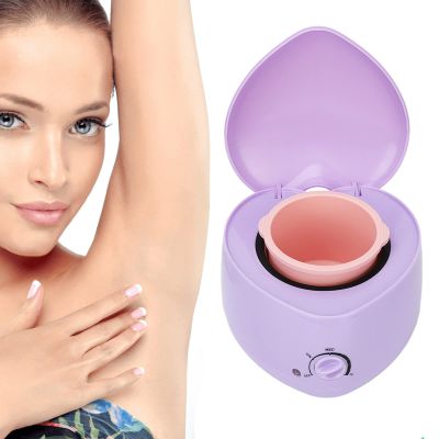 Mini Wax Heating Machine, Heart Shaped Silicone Inner Pot Easy Cleansing Wax Warmer Device for Women And Men (US Plug 110V)