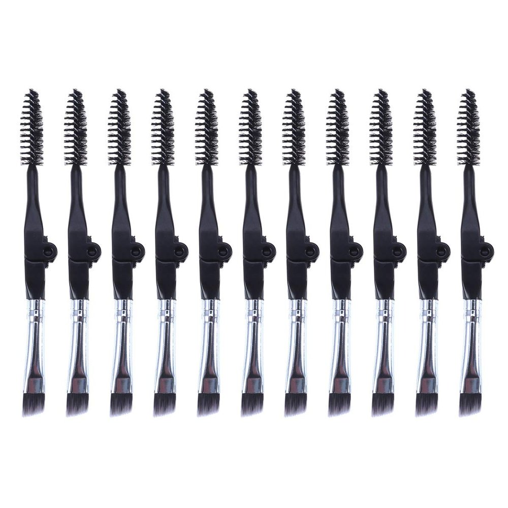 Beavorty 10PCS lip makeup brush dual ended makeup brush eyelash wand Eye Brow Spoolie Angled Eye Brow Eyebrow Spoolie Professional Eyebrow Miss mini lip liner