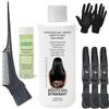 Real BRAZILIAN STRAIGHT Keratin Straightening Treatment Kit Pro Result Keratin Protein Arganoil Collagen Amino Acid Straight shiny Hair Salon Results Lasts 3-9 months All Hair thicknesses, colors view 1