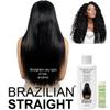 Real BRAZILIAN STRAIGHT Keratin Straightening Treatment Kit Pro Result Keratin Protein Arganoil Collagen Amino Acid Straight shiny Hair Salon Results Lasts 3-9 months All Hair thicknesses, colors view 2
