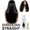 Real BRAZILIAN STRAIGHT Keratin Treatment Kit - Professional Results with Arganoil, Collagen & Amino Acid - Salon-Quality Straightening, Shiny Hair for 3-9 Months, All Hair Types, 8oz view 4