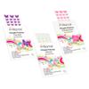 Frilliance Hydrocolloid Acne Pimple Patches for Zits and Blemishes 3 Pack Bundle, Pink Heart, Purple Butterfly & Clear Circle Spot Treatment Stickers for Face & Skin, Vegan and Cruelty Free view 1