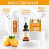 Dermaxgen Vitamin C Complete Facial Care Kit - Organic Glowing Skin Anti-Aging, Rejuvenating, Boosting Collagen & Hydrating - Day & Night Brightening Skincare Gift Set view 2