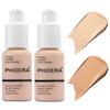 2 Pack PHOERA Foundation,Concealer Foundation Full Coverage,Flawless 24HR Matte Oil Control Concealer (102 Nude+104 Buff Beige) view 1