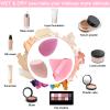 6+6 Professional Makeup Sponge Set,2.76 inch Portable Soft Sponge Setting Face Puffs,Multicolor Makeup Blending Sponge Cosmetic Applicator for Loose Powder,Liquid,Facial Makeup ToolsPink) view 4