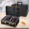 Barber Carrying Case, Professional Barber Case Large Barber Beauty Salon Tool Kits Storage, Portable Travel Carry Case Clippers Trimmers Scissors Organizer for Hair Stylist Pet Groomer/2304 view 2
