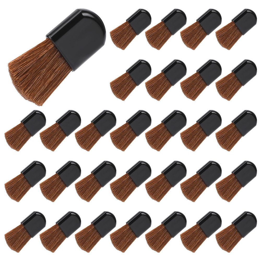 30Pcs Disposable Makeup Brushes Mini Cosmetic Brush Set - Portable Powder Brush for Loose Powder, Foundation, Blush - Beauty Tool for Mixing Liquid, Cream or Cosmetics