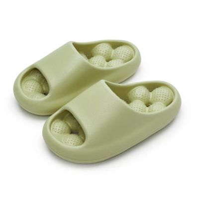 Bubble Massage Slides For Women Men Soft Cloud House Slippers Massage Balls Shower Shoes Quick Drying Non-Slip Beach Sandals Indoor Outdoor Pool Spa Gym Flip Flops ( Color : Green , Size : 5.5/6 )