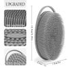 3 Pack Silicone Body Scrubber, Exfoliating Body Scrubber Fit for Sensitive and All Kinds of Skin, Soft Silicone Loofah for Women Men, Clean and Sanitary Rapid Foaming view 3